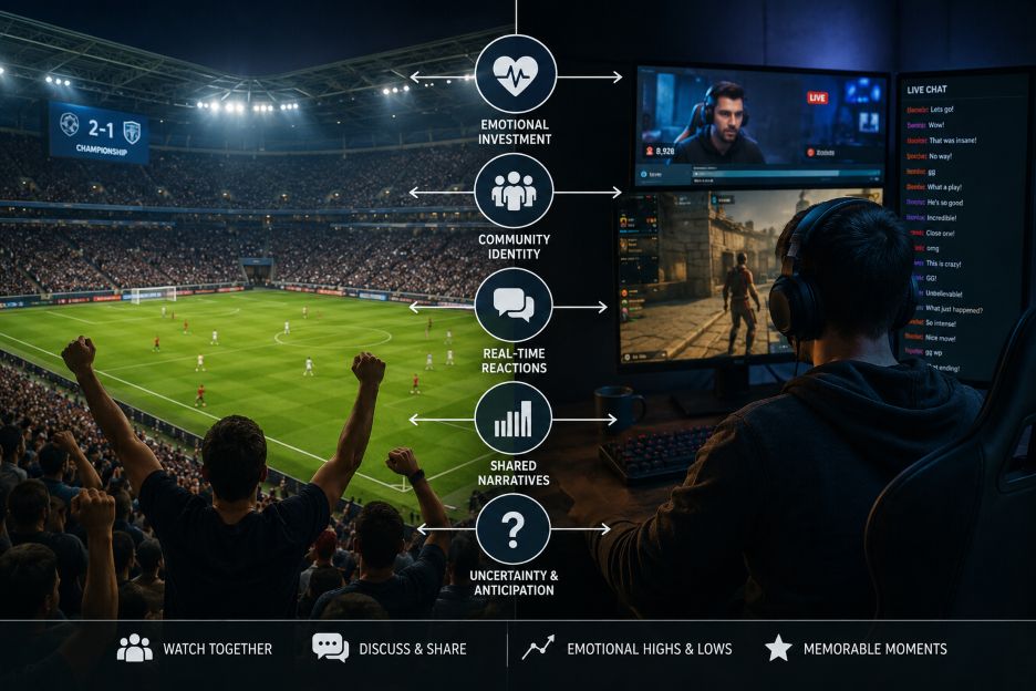 sports stadium vs digital gaming